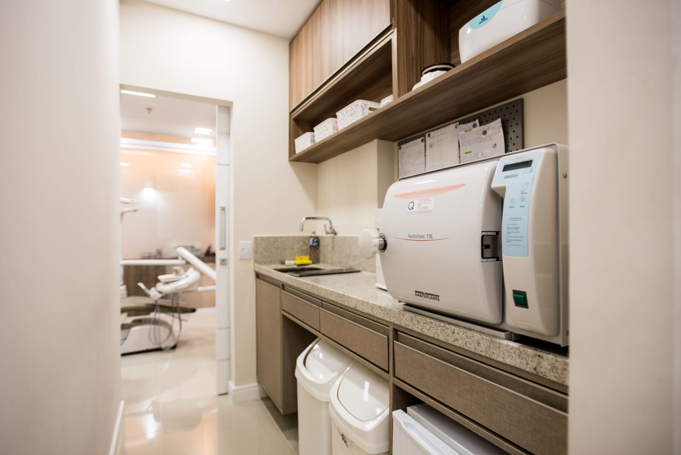 Sala de esterilização, autoclave, LMB Oral
